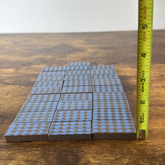 Classic Brown Wooden Domino Set Of 28 Pieces - Picture 4 of 5